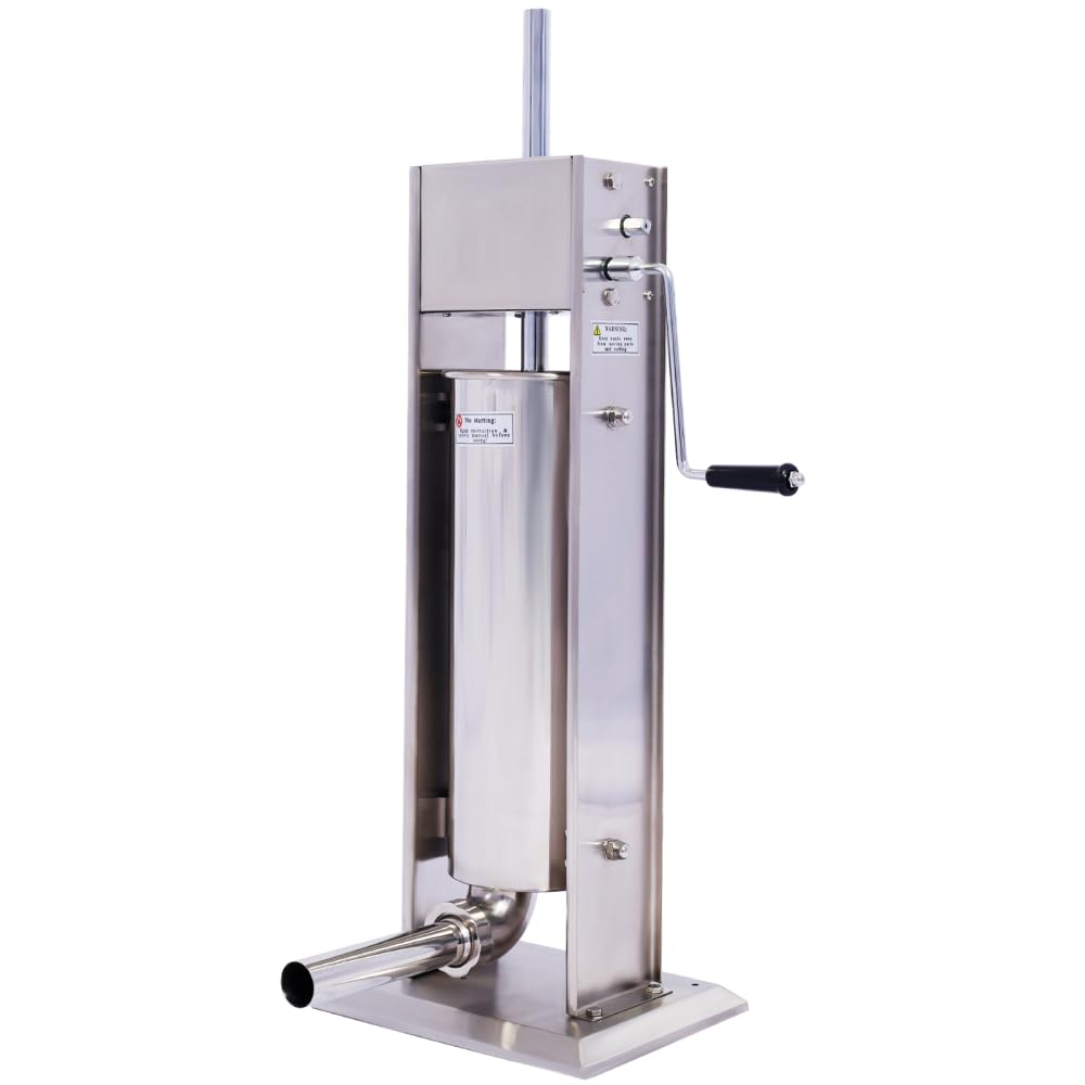 Vertical Stainless Steel Manual Sausage Stuffing Machine with 4 Filling Tubes P5374