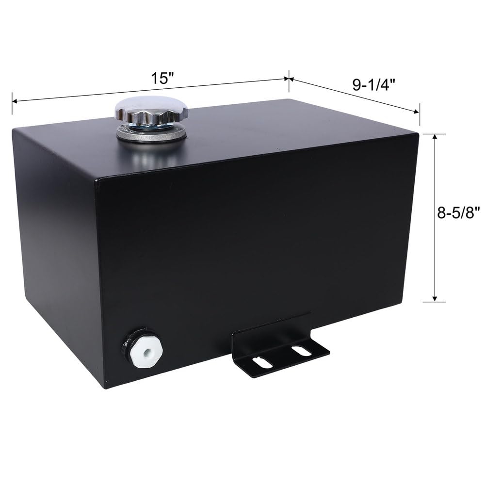 5-Gallon Hydraulic Reservoir Tank, 14-Gauge Steel, Black Powder-Coated P178735