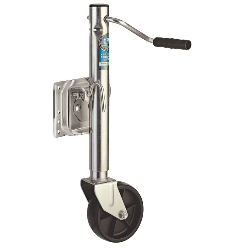Swivel Marine Tongue Jack 1000 lb Capacity 10" Travel 6" Wheel O1064