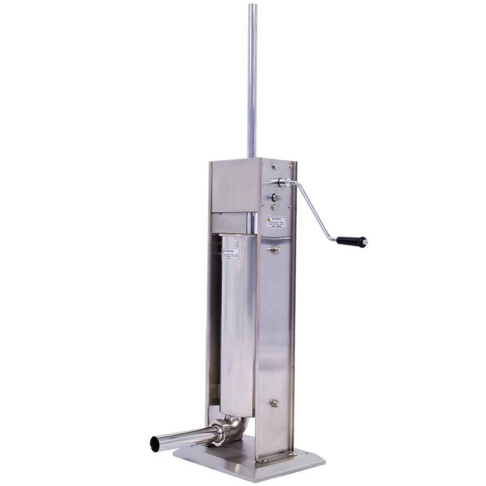 Vertical Stainless Steel Manual Sausage Stuffing Machine with 4 Filling Tubes P5374