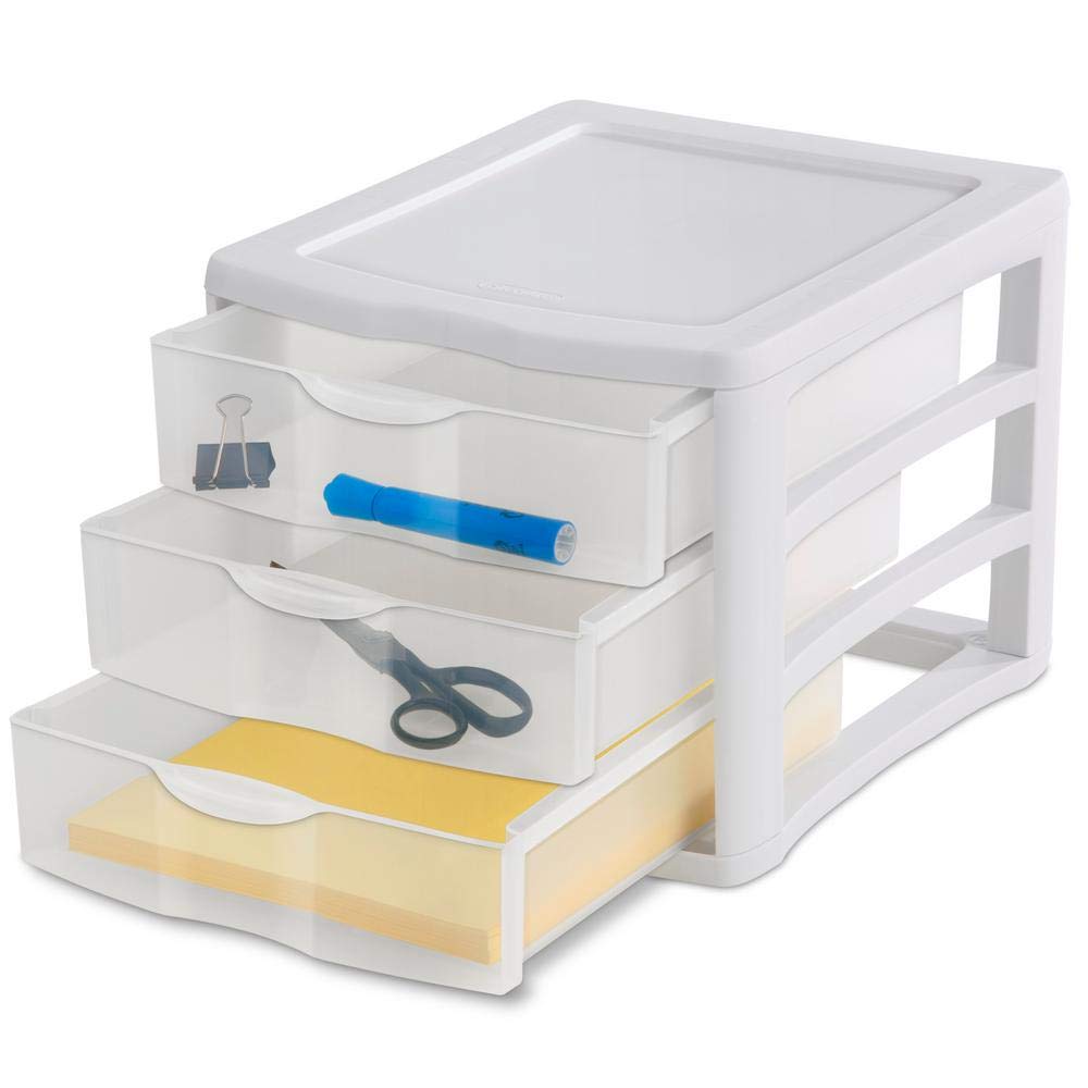 3 Drawer White Organizer N263