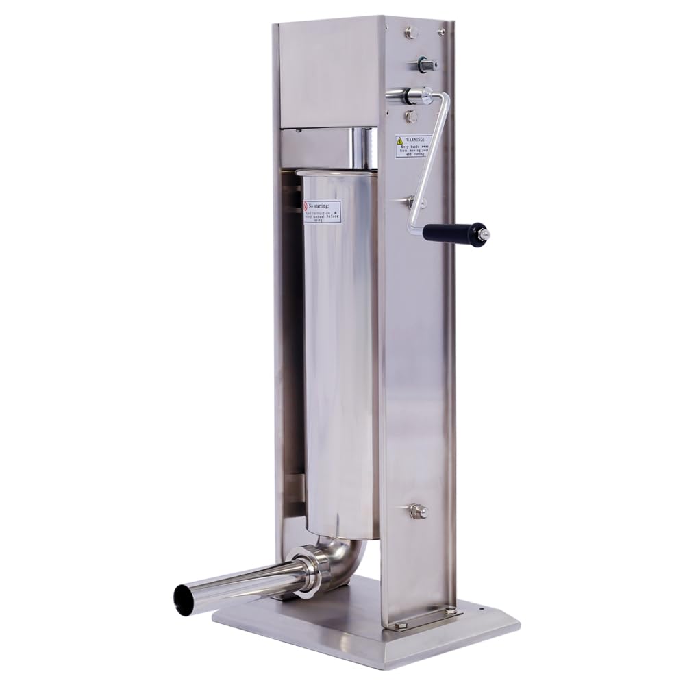 Vertical Stainless Steel Manual Sausage Stuffing Machine with 4 Filling Tubes P5374