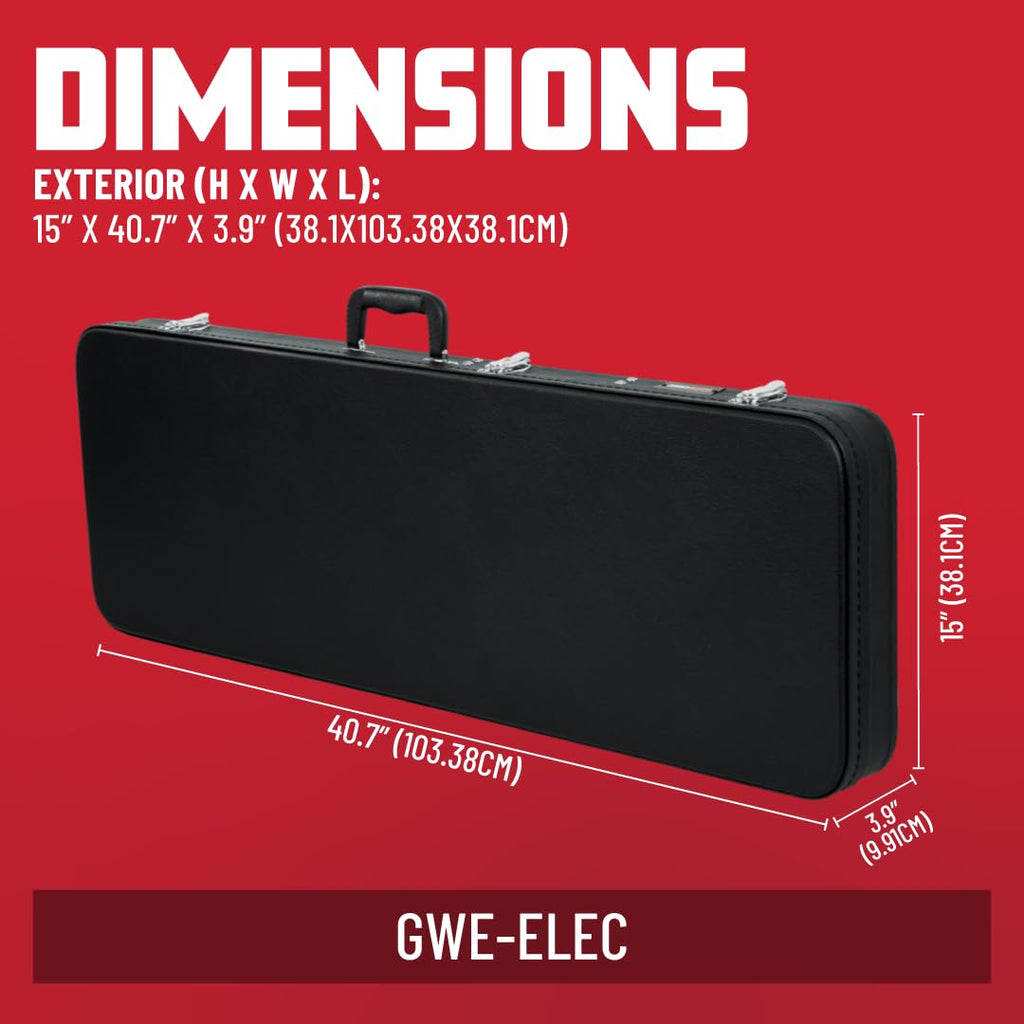 Hard-Shell Wood Case for Standard Electric Guitars F41463
