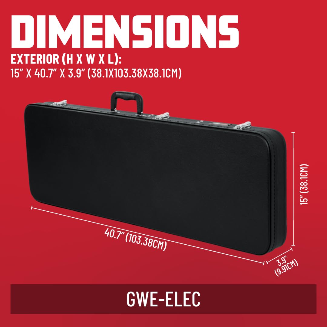 Hard-Shell Wood Case for Standard Electric Guitars F41463