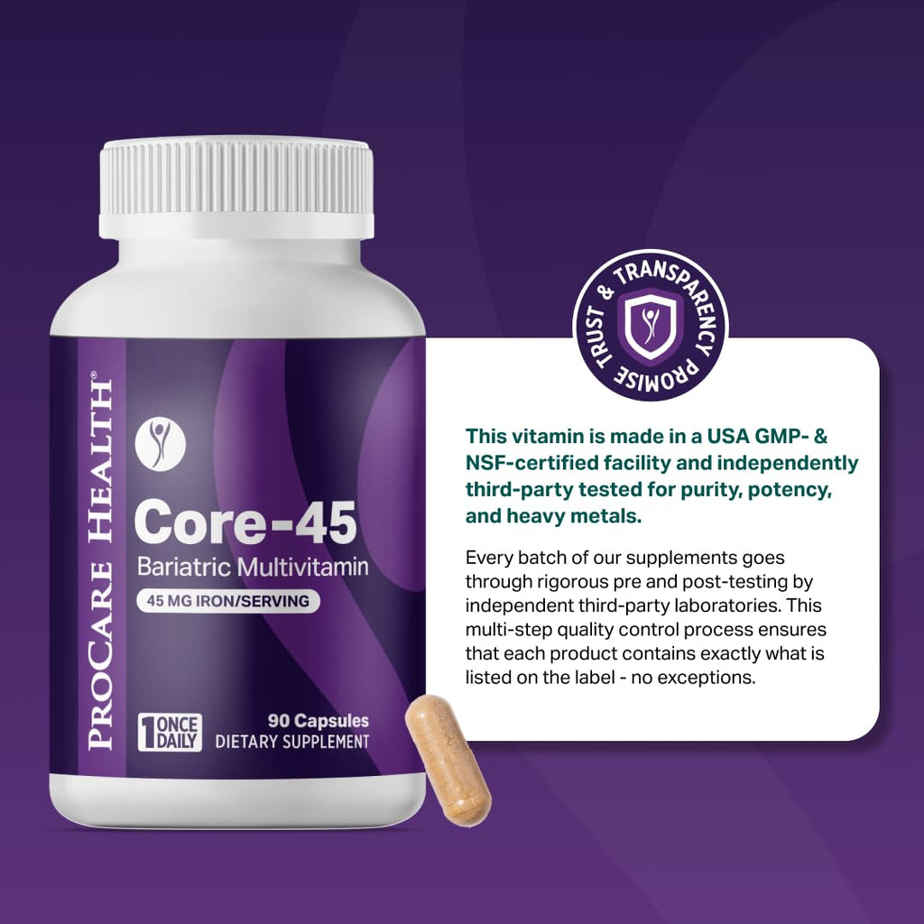 Bariatric Multivitamin 45mg Iron Capsule 30ct D599342