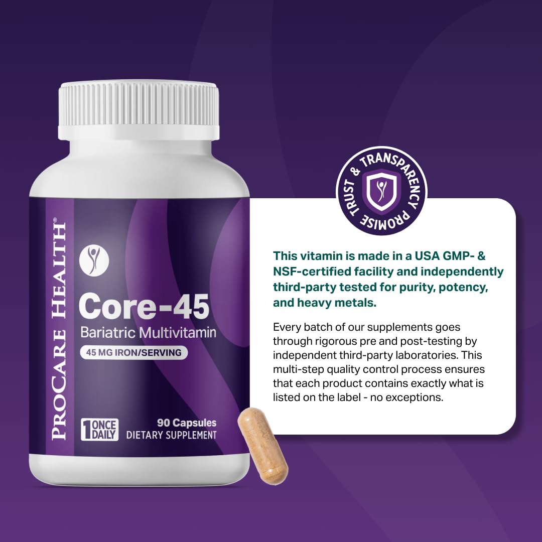 Bariatric Multivitamin 45mg Iron Capsule 30ct D599342