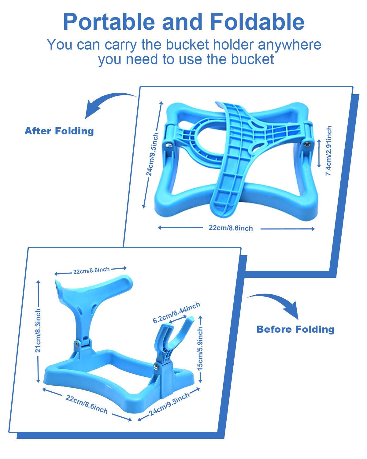 Folding Water Jug Holder with 2 Valves D479