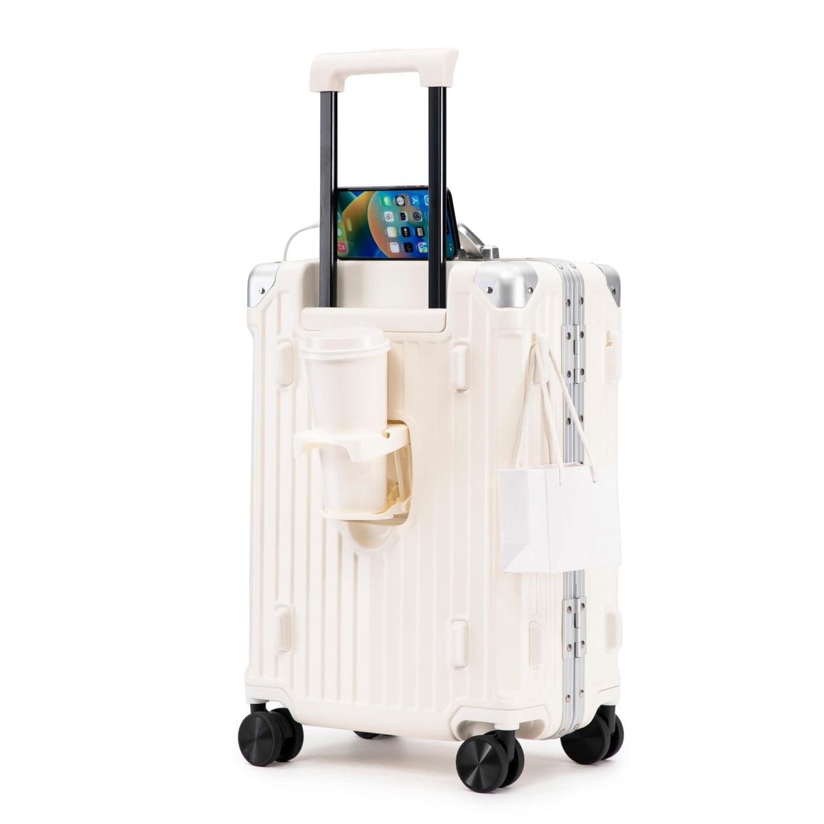 20 In Aluminum Frame ABS Hard Shell Carry On Luggage S48989