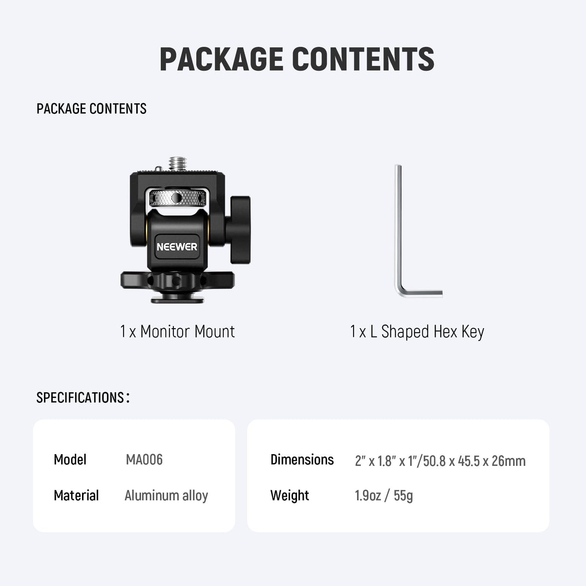 Camera Monitor Mount with Cold Shoe M468