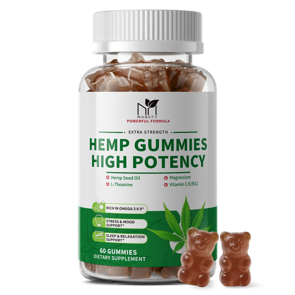 Hemp Gummies 60 Bears Pineapple Flavor Z9204