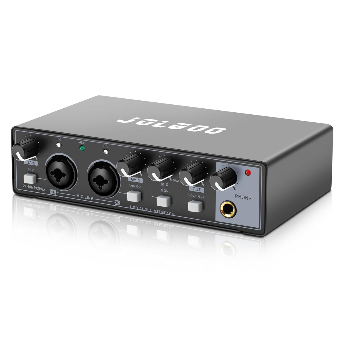 2x2 USB Audio Interface, 24-Bit/192kHz L509237
