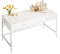 White Vanity Desk with Drawers V439150