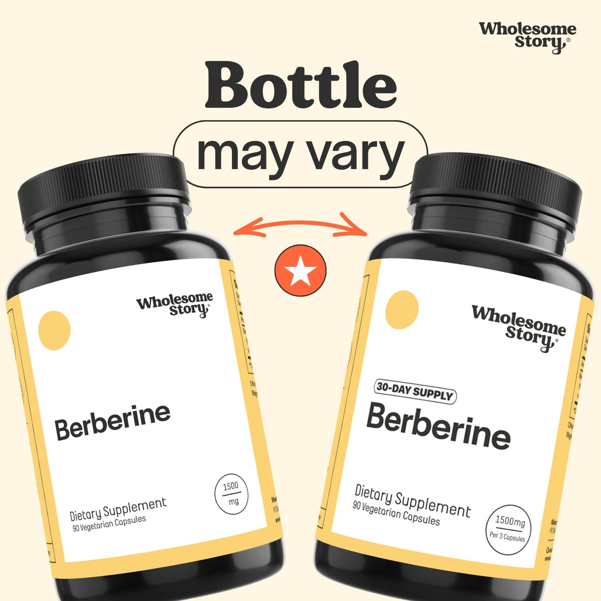 Berberine Supplement 1500mg 90 Capsules R174106