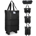 Expandable Rolling Duffle Bag with Wheels, 18L to 30L, Black B6223