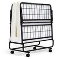 Folding Bed with Mattress Twin Size Metal Frame Memory Foam H447
