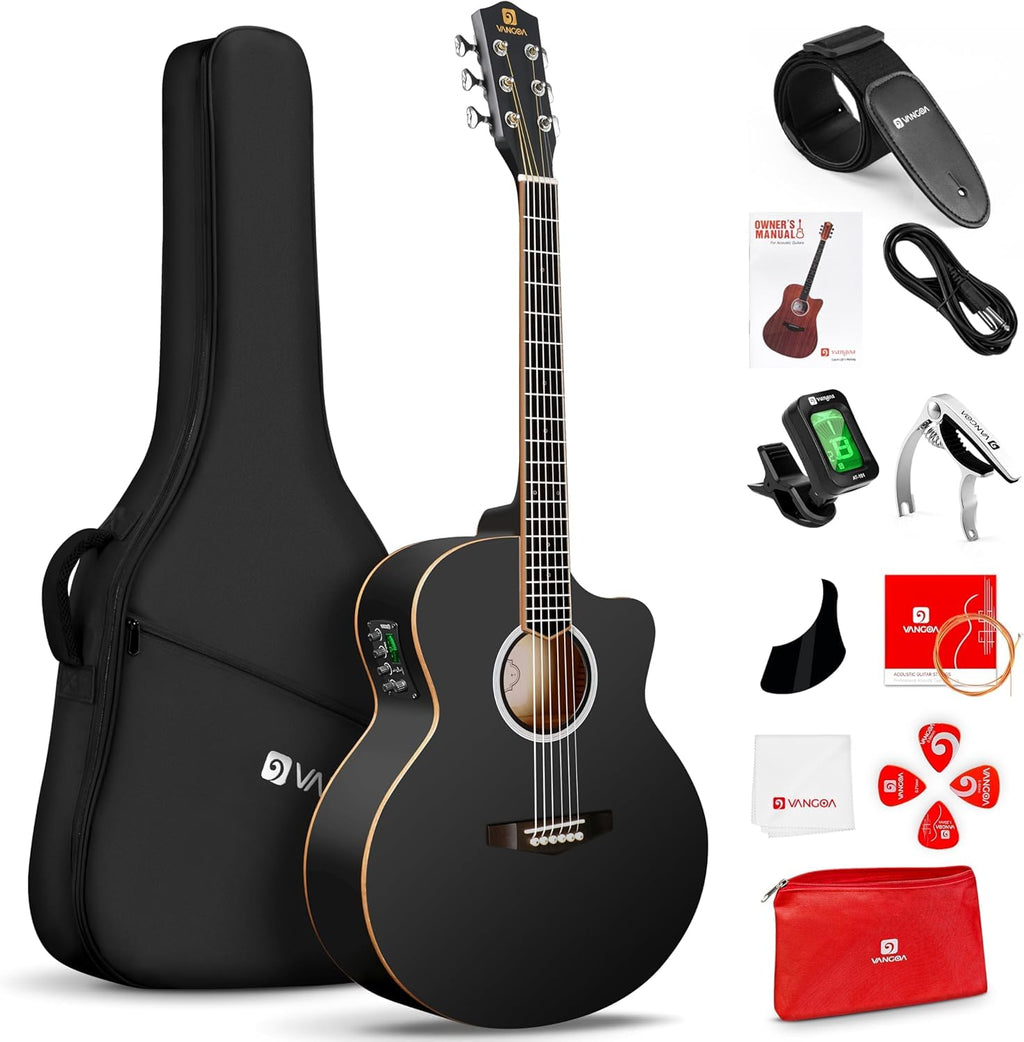 3/4 Electric Acoustic Guitar Kit with 4-Band EQ D326