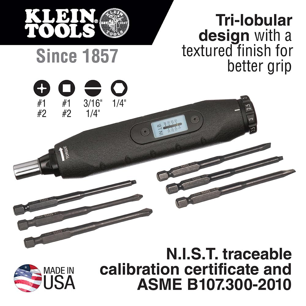 Screwdriver Set with Phillips Slotted Square Bits 6-Piece M2745