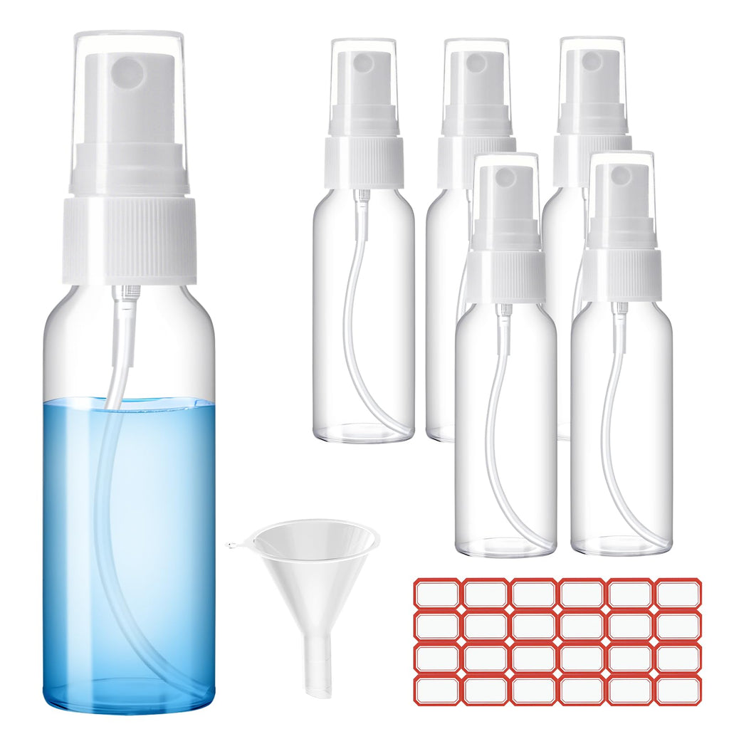 Clear 2.7oz 6 Pack Mini Spray Bottles Y627051