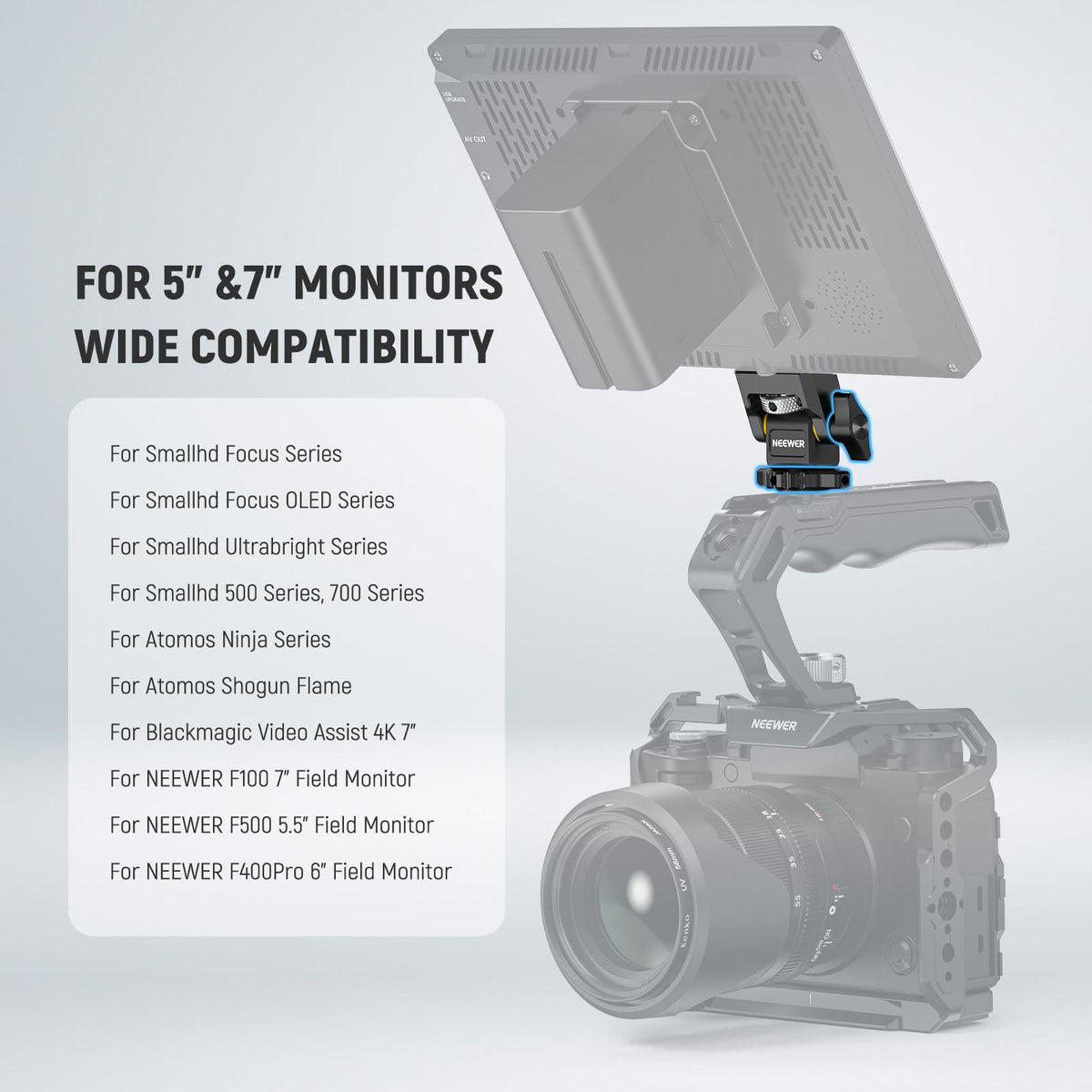 Camera Monitor Mount with Cold Shoe M468