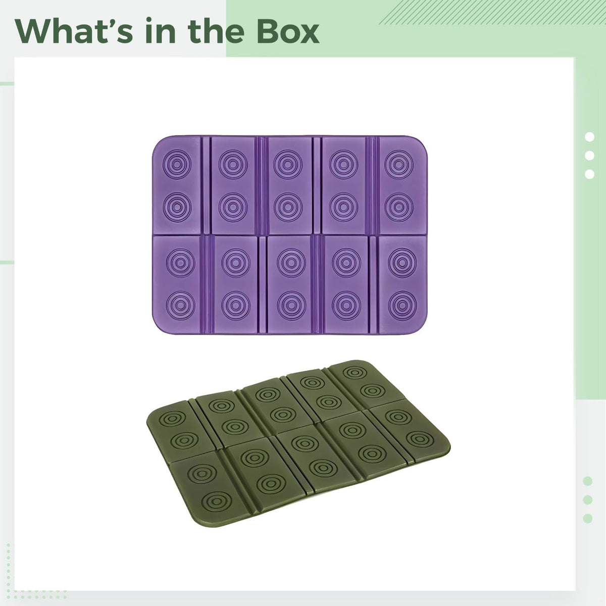 2 Pcs Waterproof Foam Camping Mat and Seat Cushion B3813