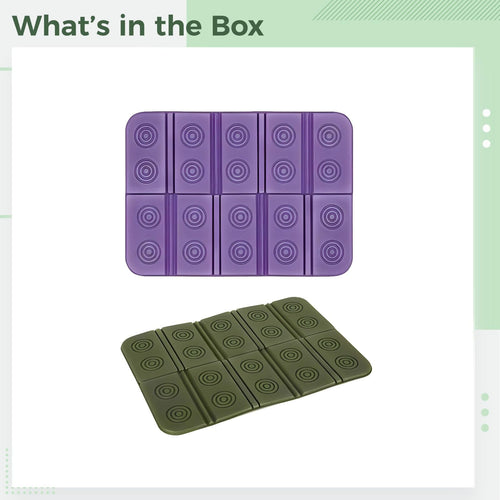 2 Pcs Waterproof Foam Camping Mat and Seat Cushion B3813