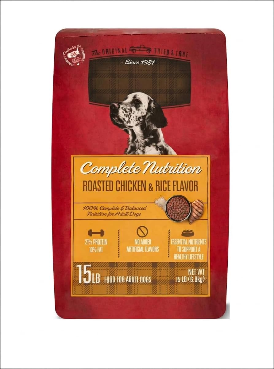 Roasted Chicken & Rice Flavor Dry Dog Food 15 LB S265
