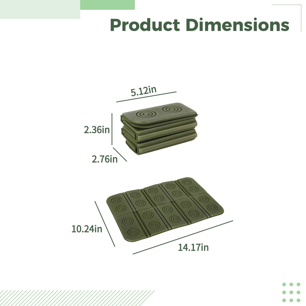 2 Pcs Waterproof Foam Camping Mat and Seat Cushion B3813