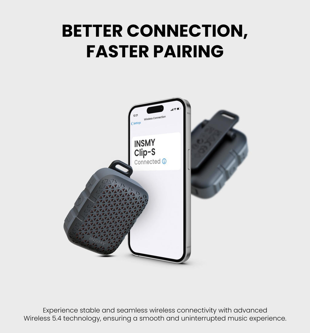 Wearable Bluetooth Speakers IP67 Waterproof Clip On Small Speaker M82388
