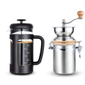 34 oz French Press and Manual Coffee Grinder with Canister U82471