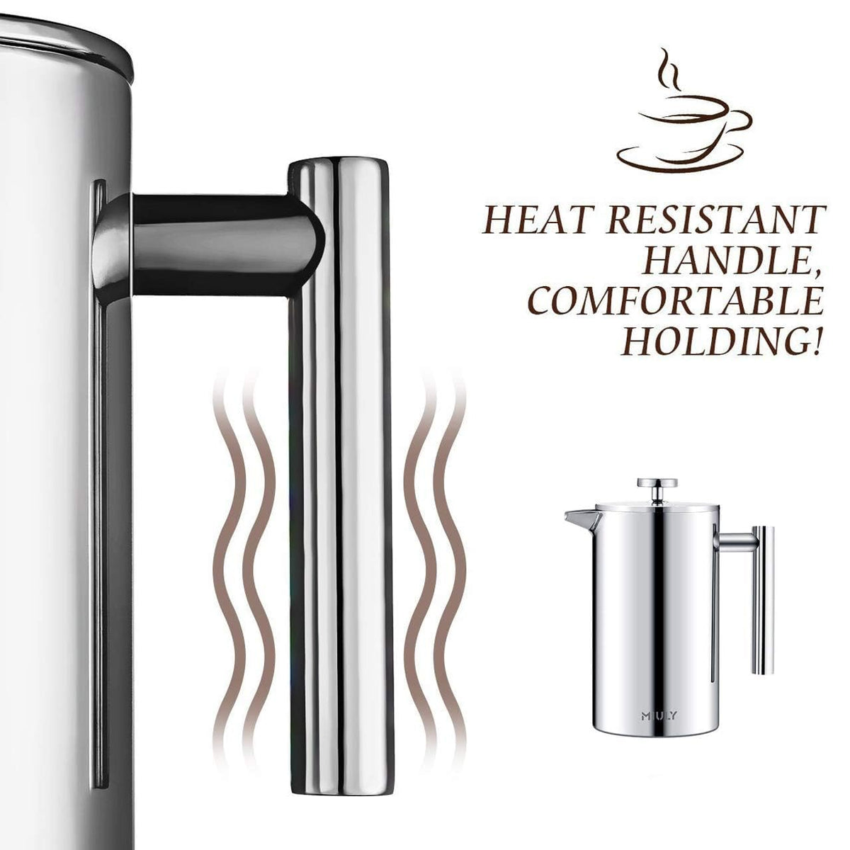 Small 12oz Stainless Steel Insulated French Press Z684043