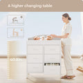 White 6 Drawer Changing Table Dresser O695418