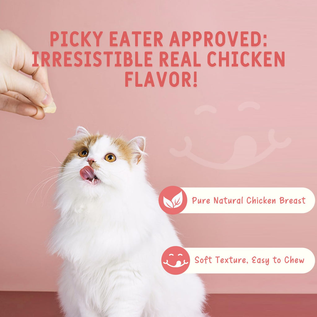 Freeze Dried Chicken Breast Cat & Dog Treats 2.82oz Single Ingredient Grain-Free X5053