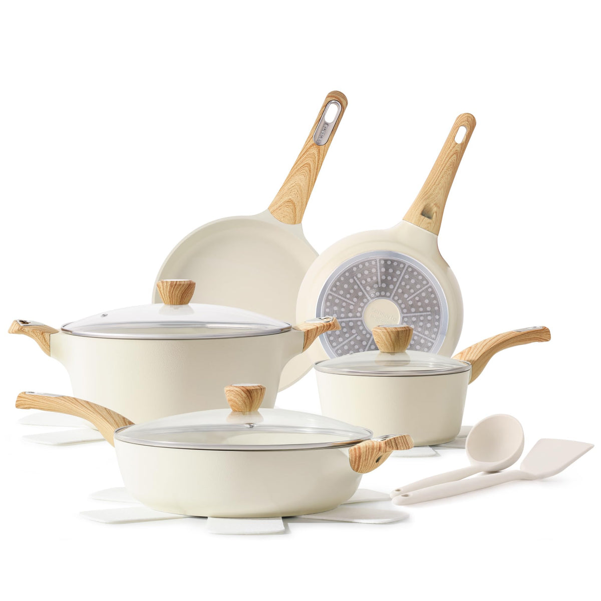 14 Piece Non Stick Ceramic Cookware Set U42105