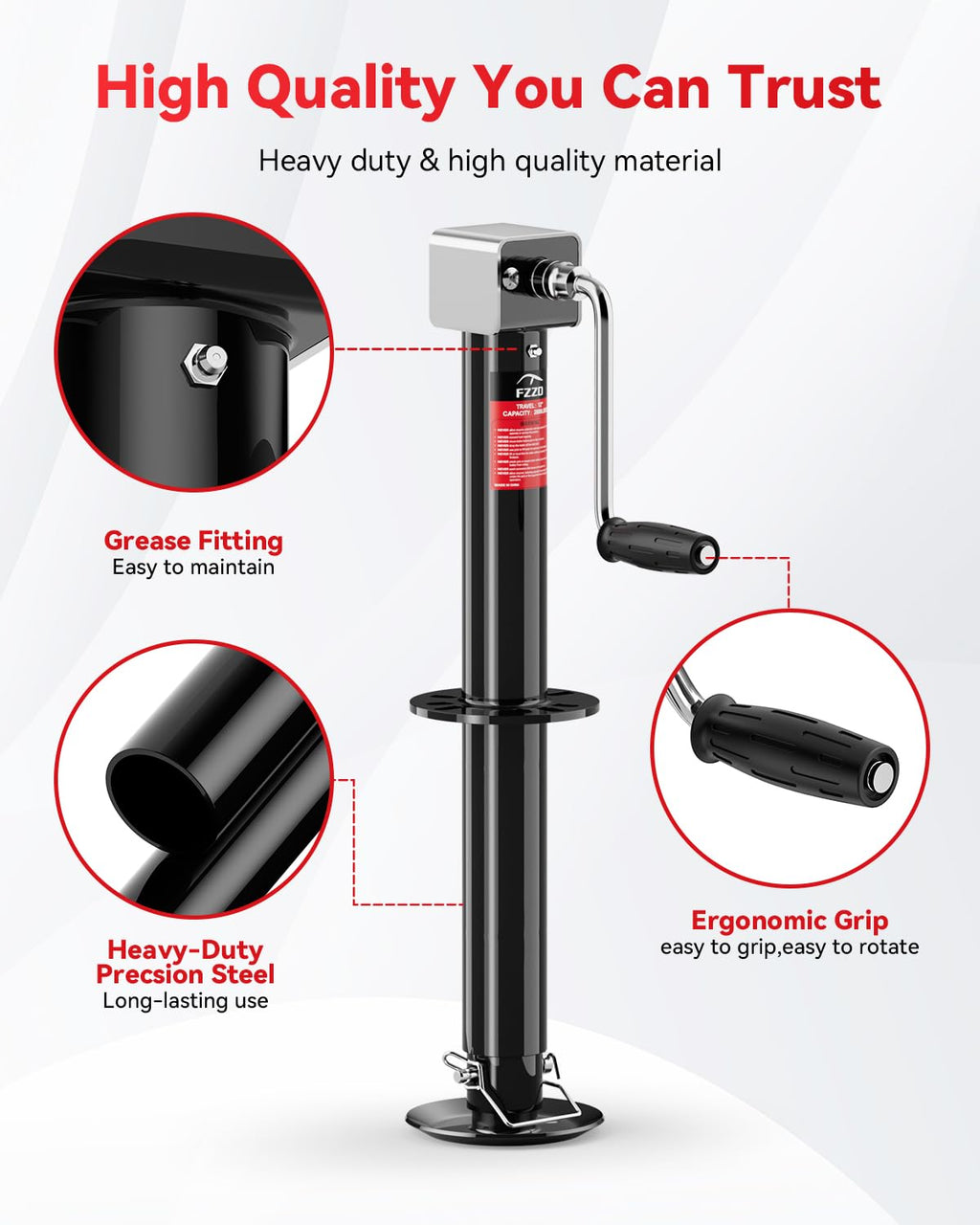 5000 lbs A-Frame Trailer Jack N849