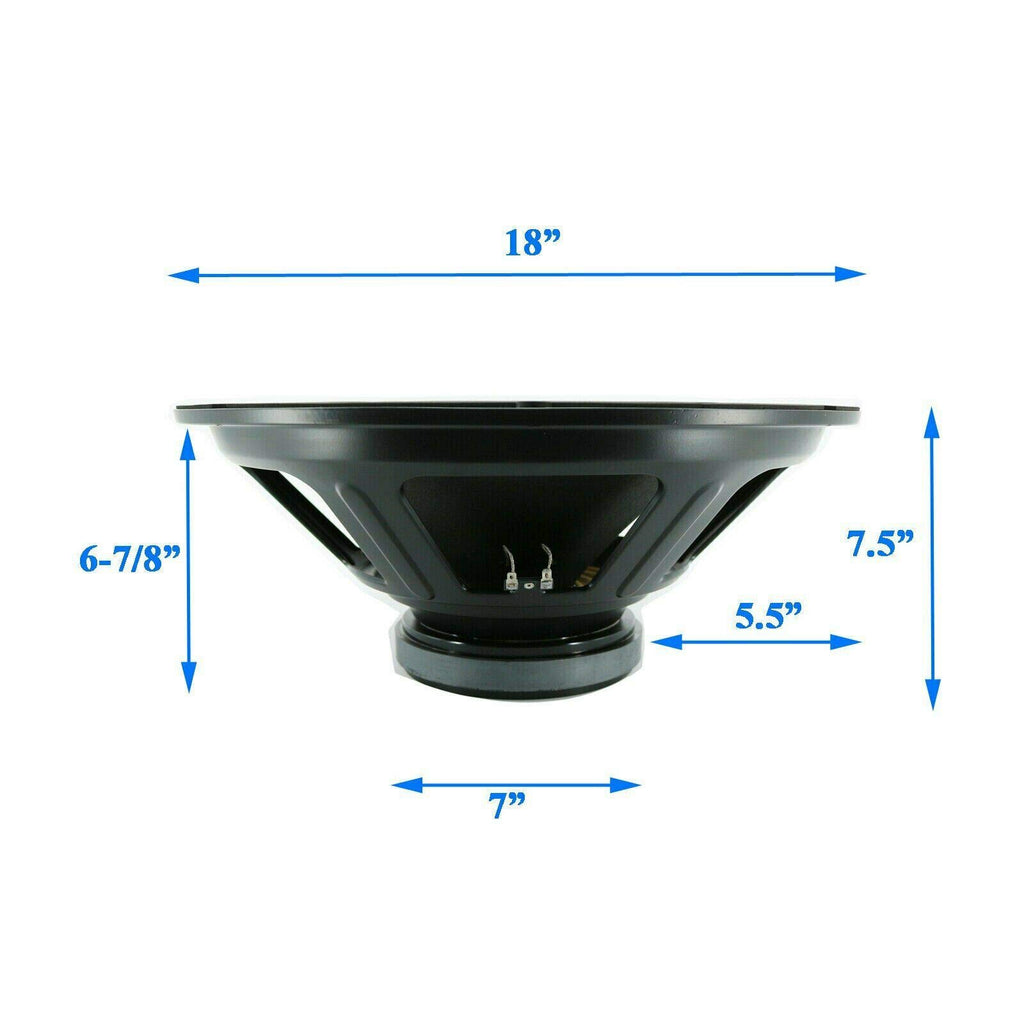 18-Inch Car Audio Subwoofer Speaker, 1800W Max Power, 8 Ohm R346