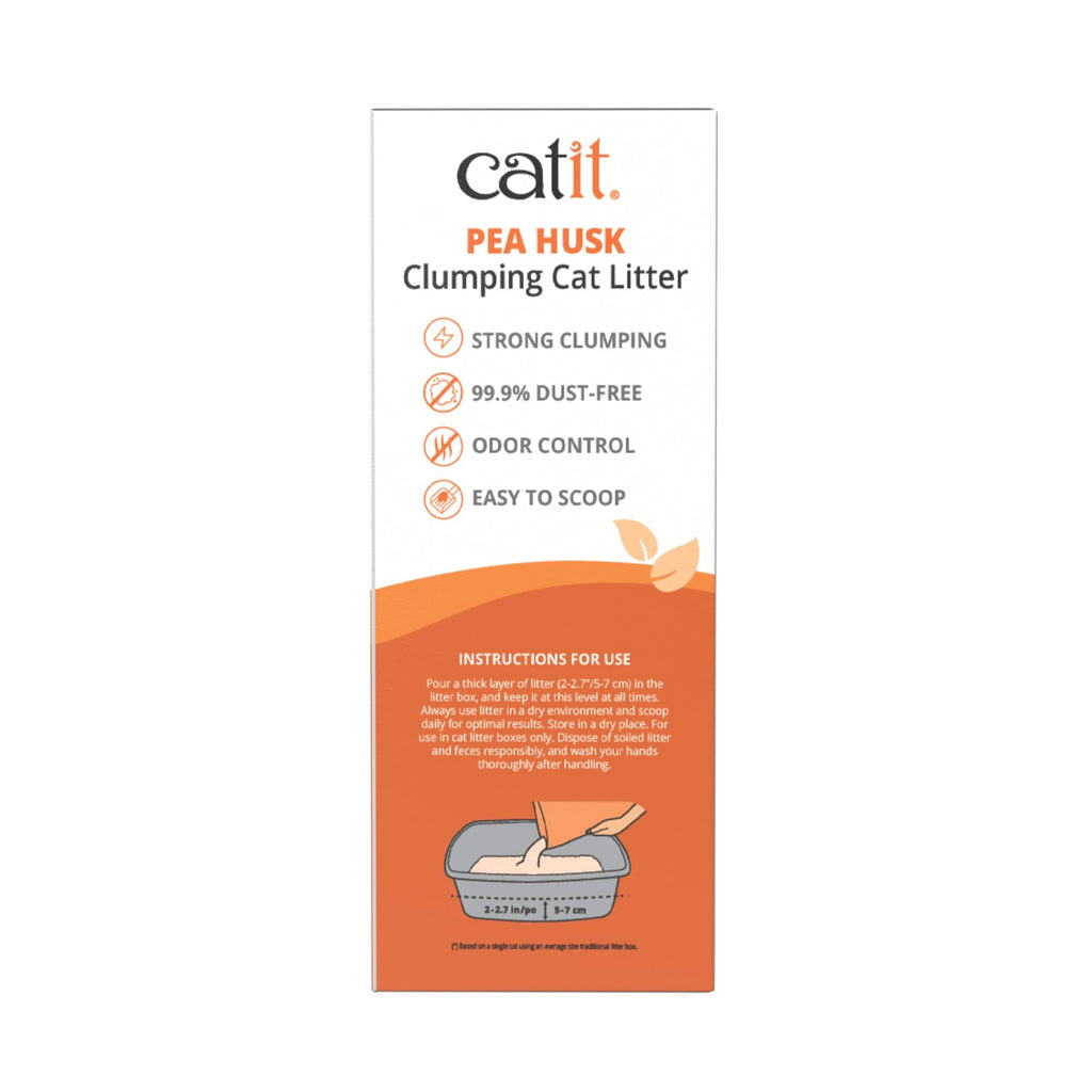 Pea Husk Clumping Cat Litter 12.3 lb Pack of 2 F875
