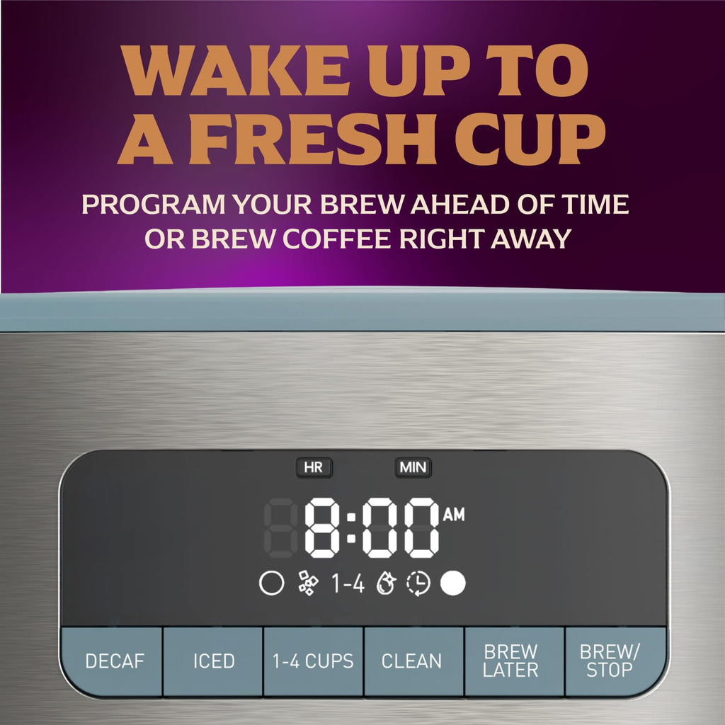 12 Cup Coffee Maker with Decaf and Iced Coffee Settings L778