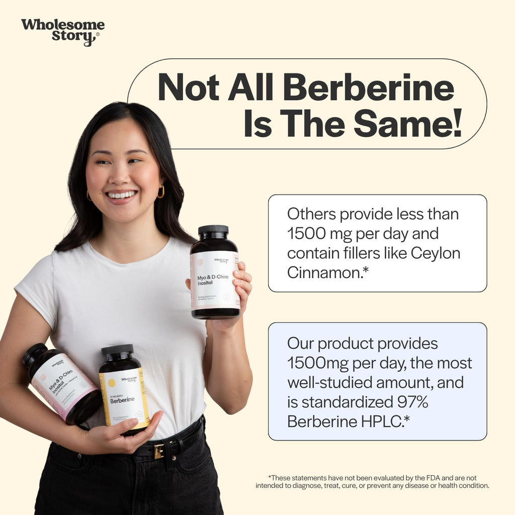 Berberine Supplement 1500mg 90 Capsules R174106