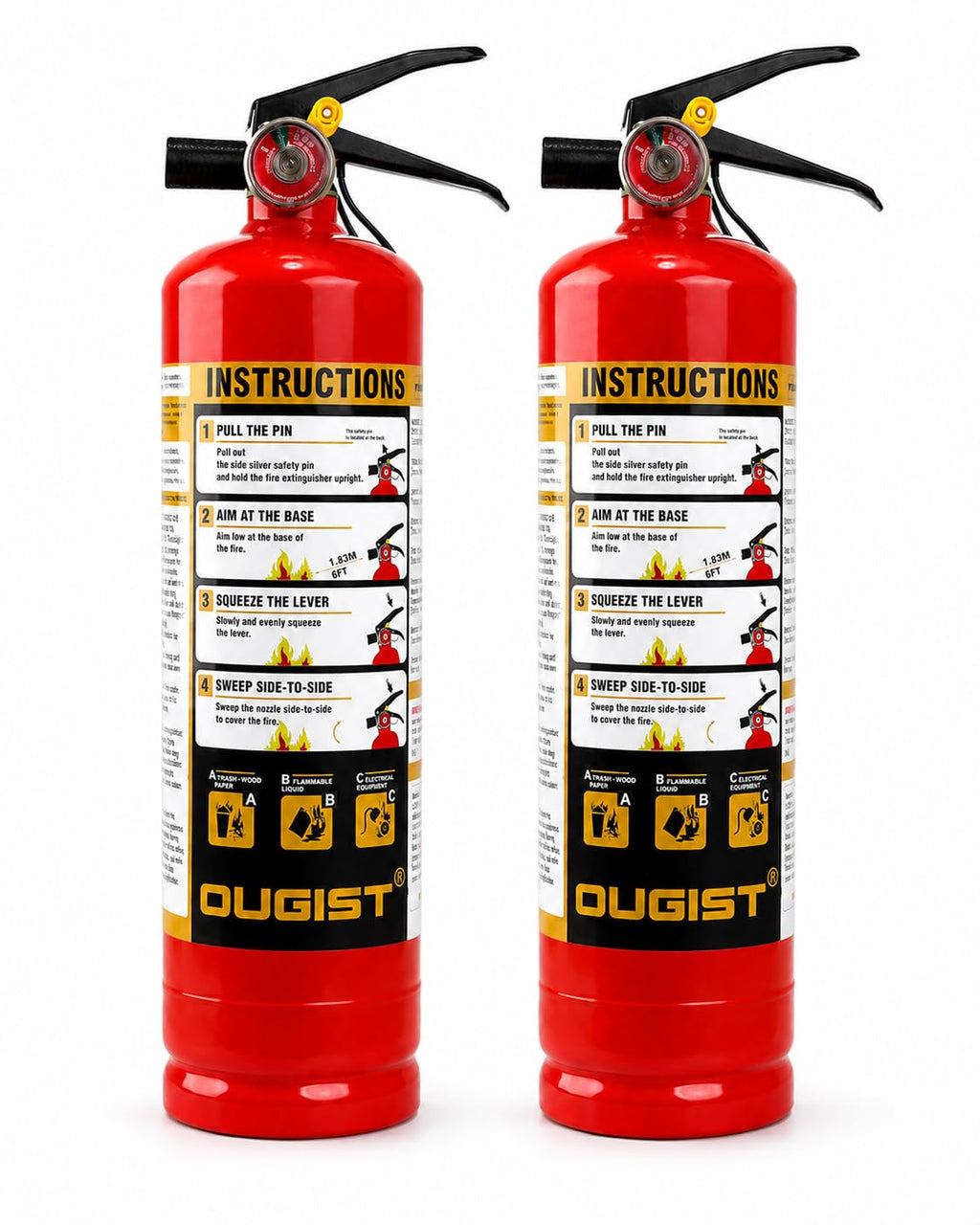 2.5 lb ABC Dry Chemical Fire Extinguisher 2 Pack B765