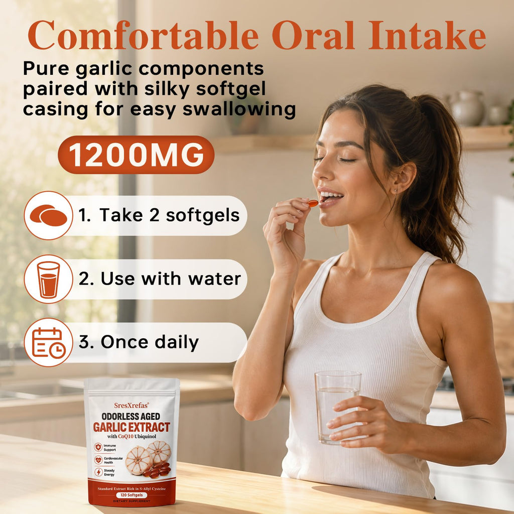Aged Garlic Extract with CoQ10 Ubiquinol Softgels C180696