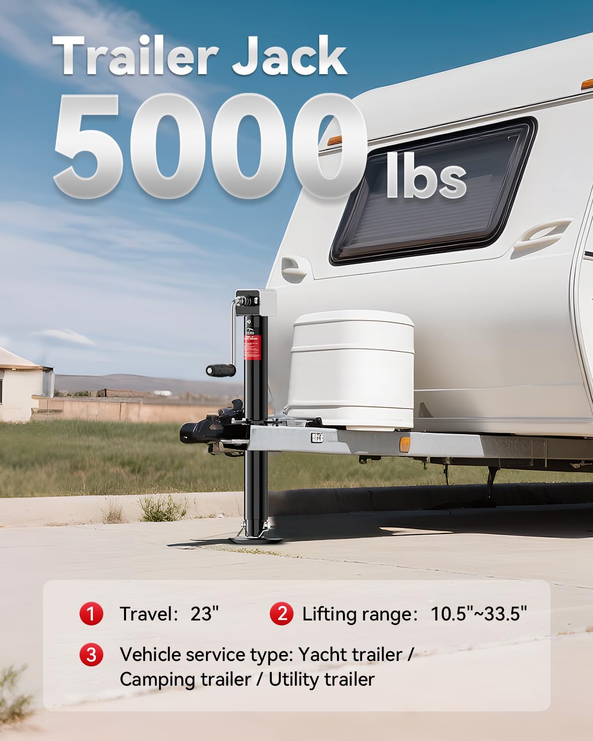 5000 lbs A-Frame Trailer Jack N849