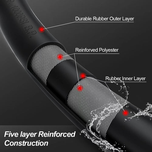 100FT x 3/4" Heavy Duty Rubber Garden Hose V20510