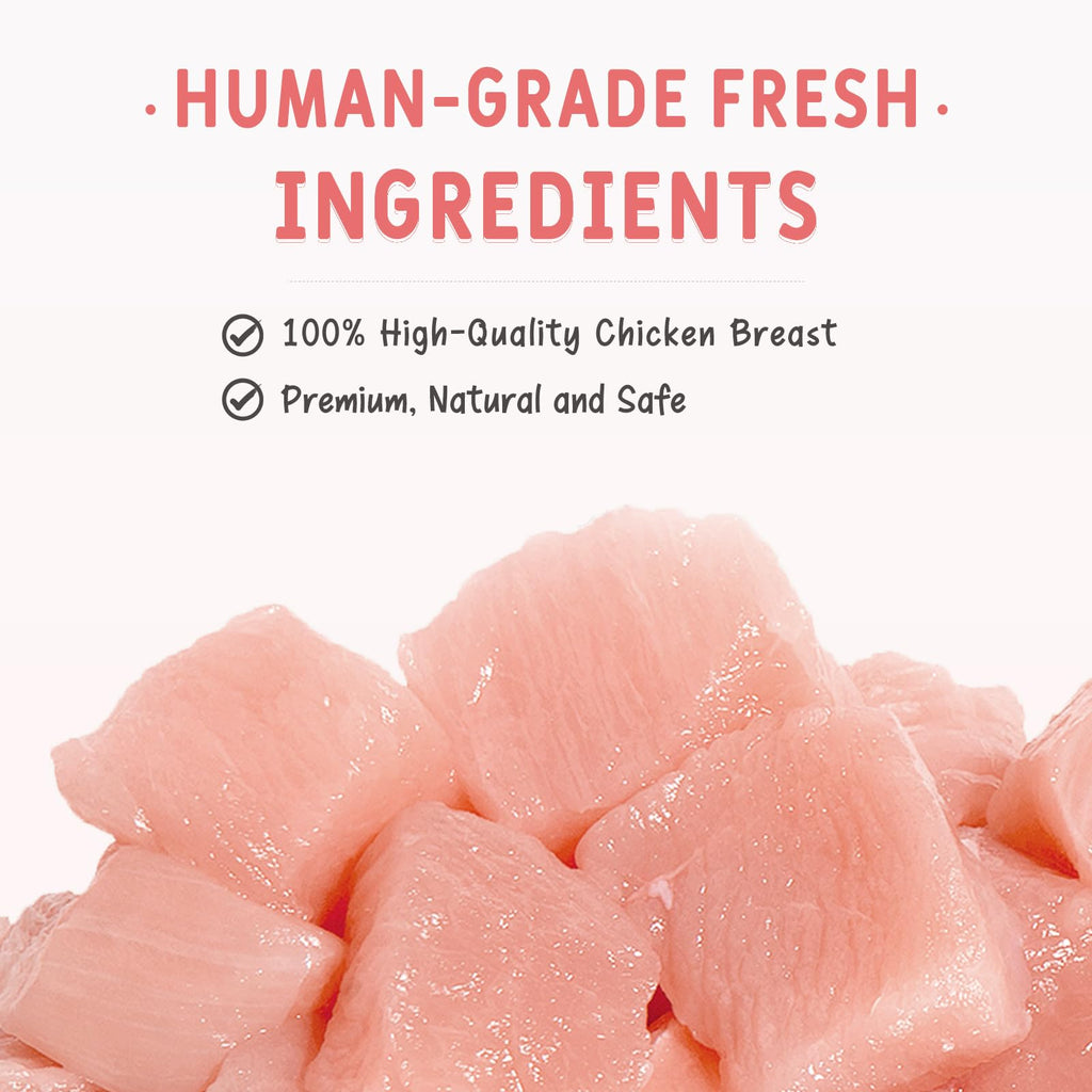 Freeze Dried Chicken Breast Cat & Dog Treats 2.82oz Single Ingredient Grain-Free X5053