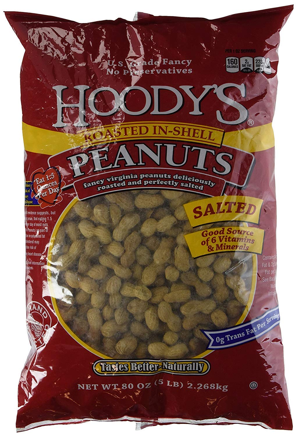 Salted Roast Peanuts 5 Pounds J62782