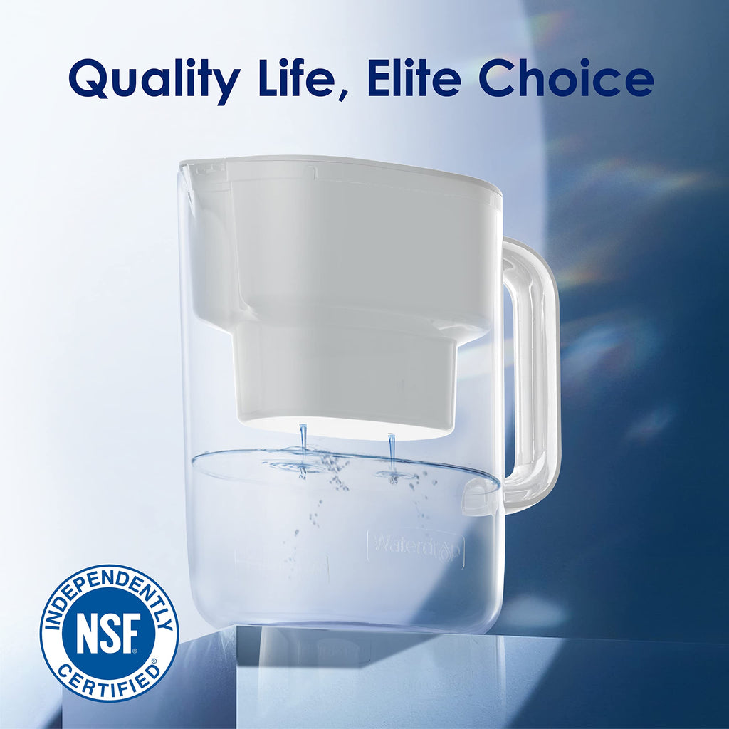 White 10-Cup Water Filter Pitcher H198407