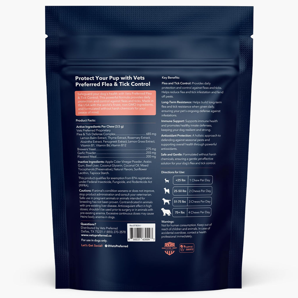 Chewable Flea and Tick Prevention for Dogs 90 Ct D756153
