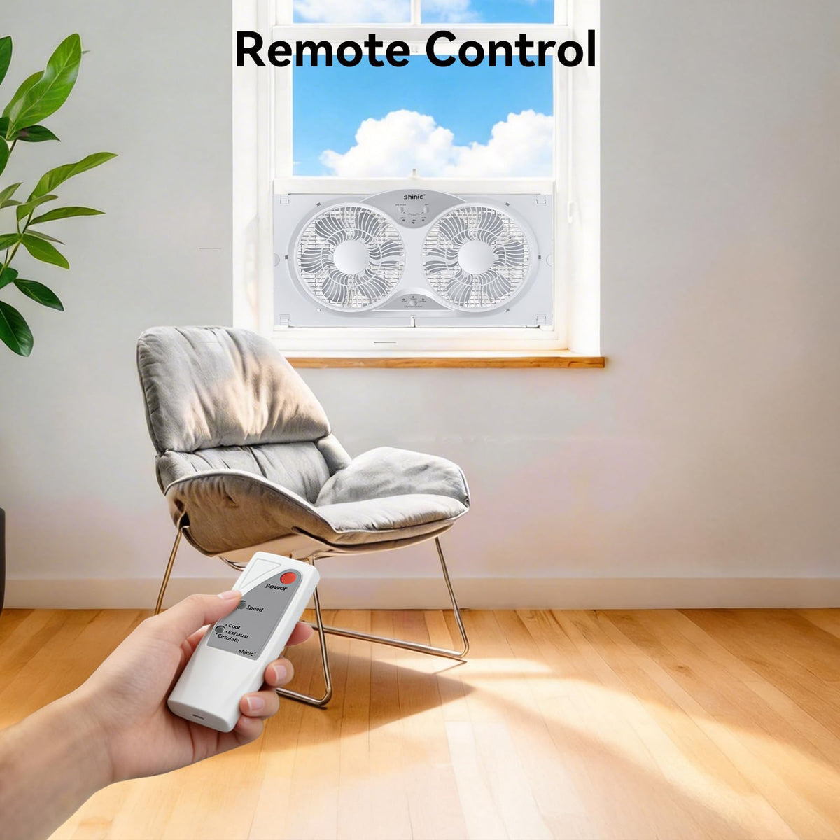 9" Twin Window Fan with Remote Q19740