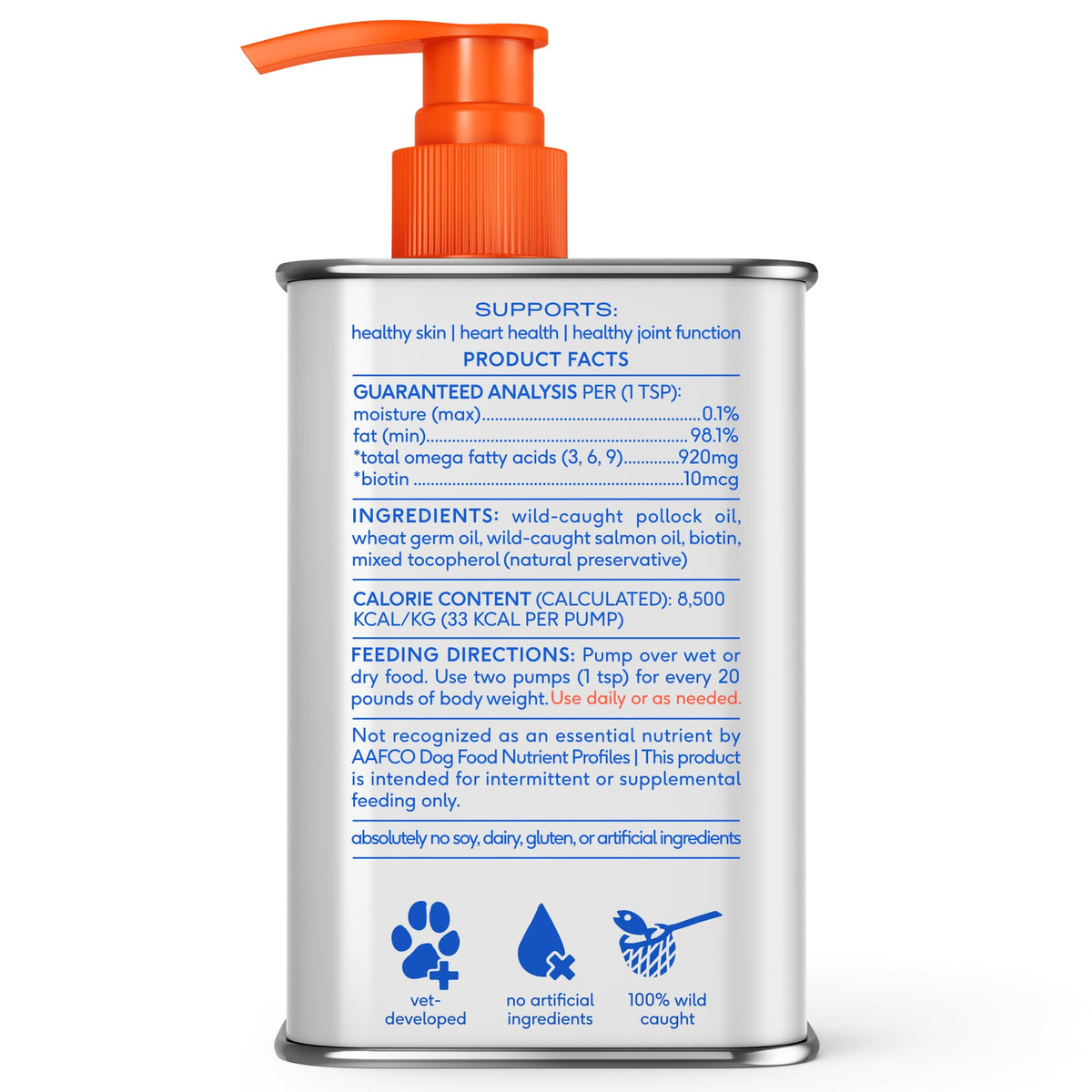 Omega 3 Fish Oil for Dogs & Cats 8oz D981244