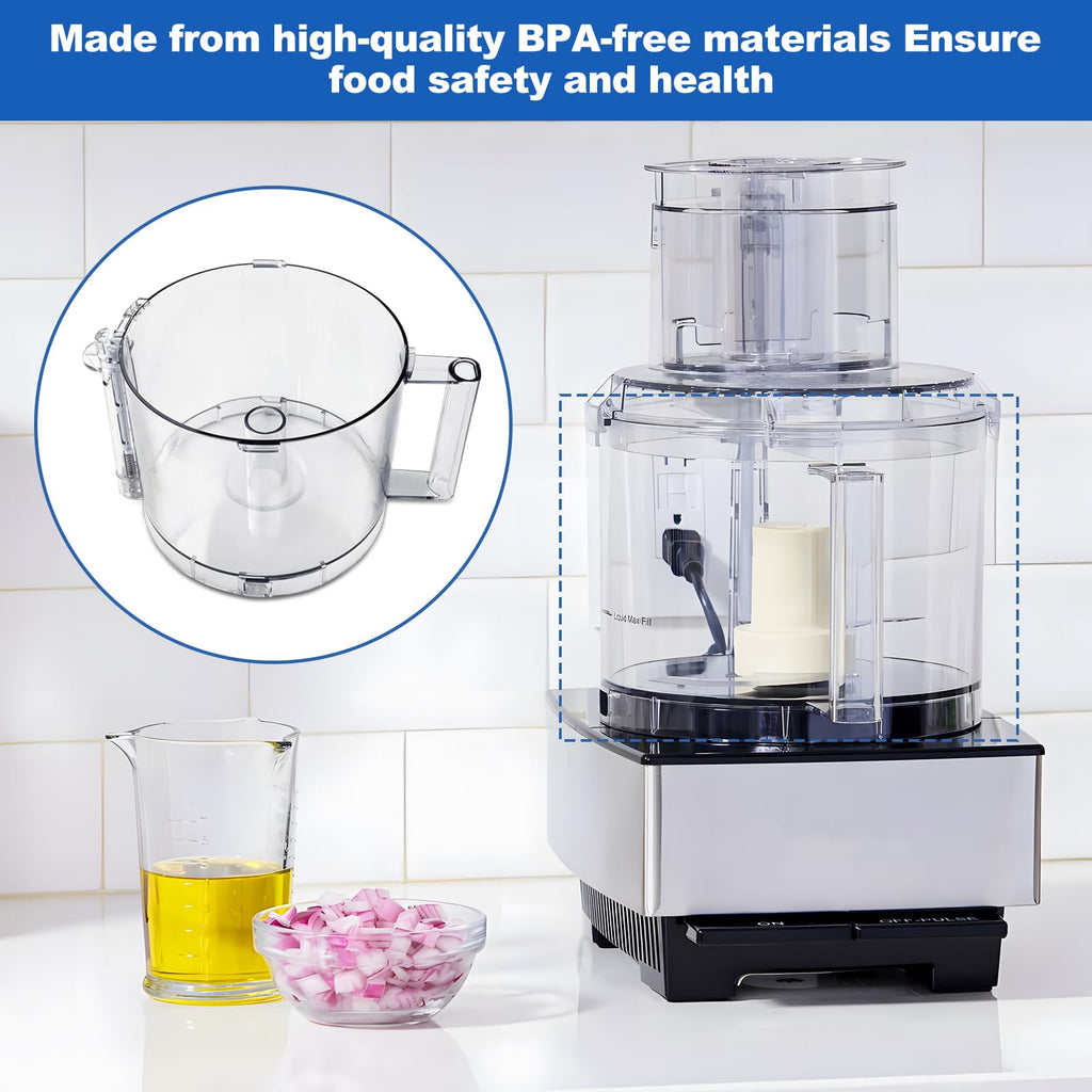 14-Cup Food Processor Working Bowl with 4 Locking Clips M1760