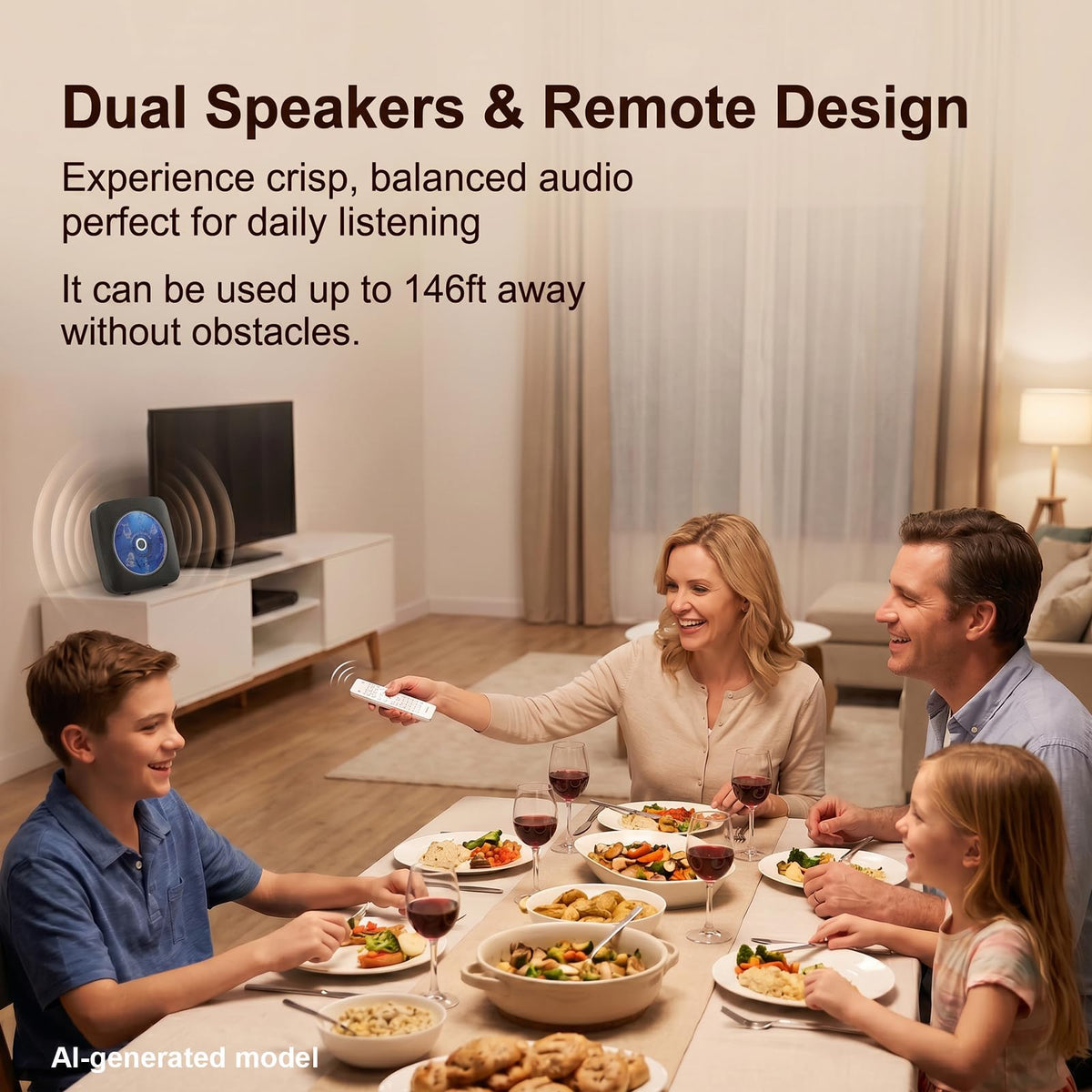 Portable Bluetooth CD Player Q1744